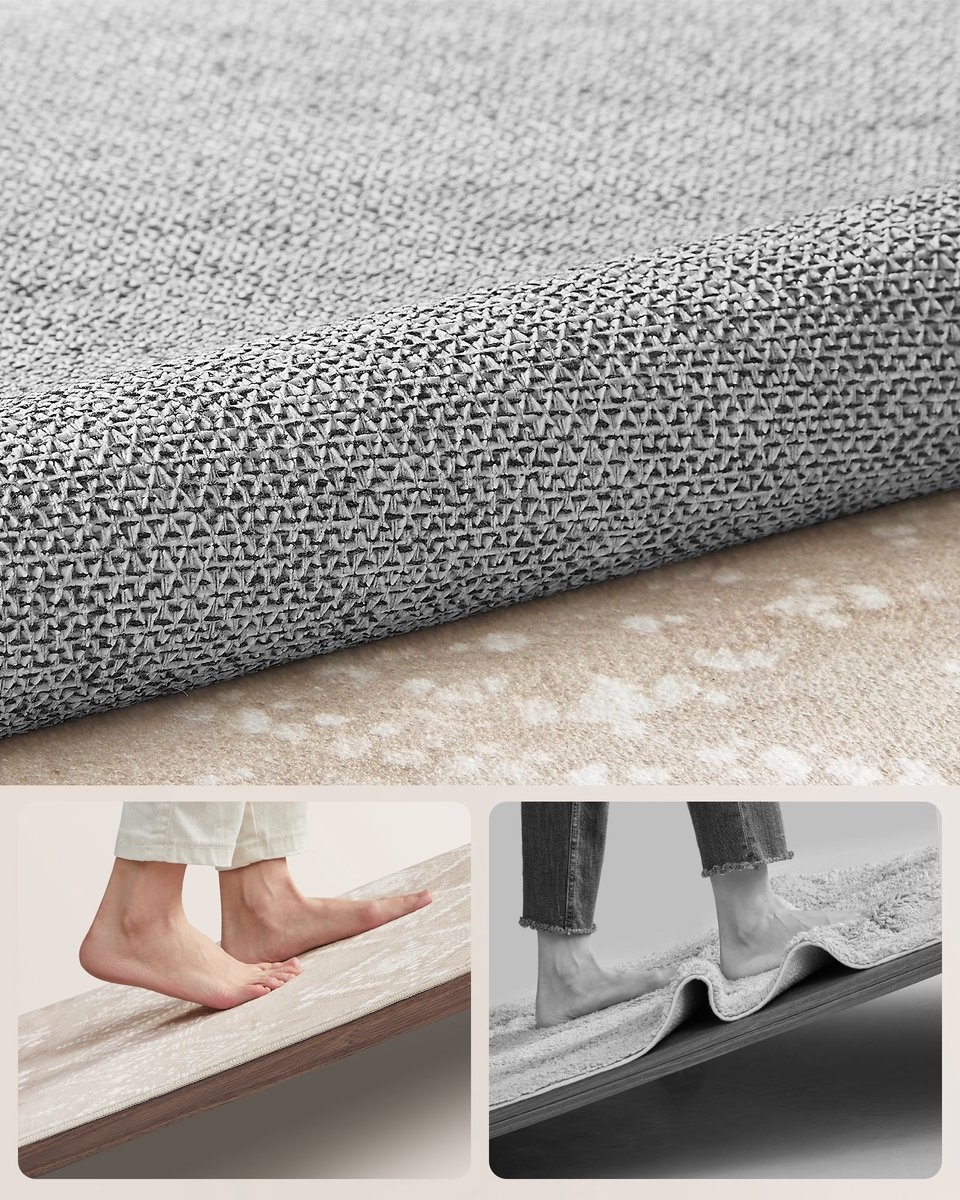 Boho Vloerkleed - 120x170 cm - Antislip en Wasbaar - Voor Slaapkamer en Woonkamer - cappuccinobeige TAR027LH - Afbeelding 5