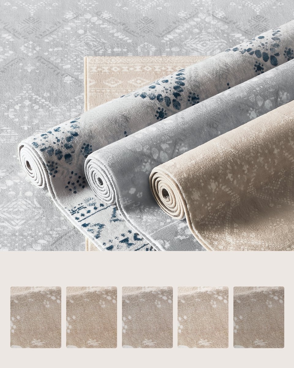 Boho Vloerkleed - 120x170 cm - Antislip en Wasbaar - Voor Slaapkamer en Woonkamer - cappuccinobeige TAR027LH - Afbeelding 6