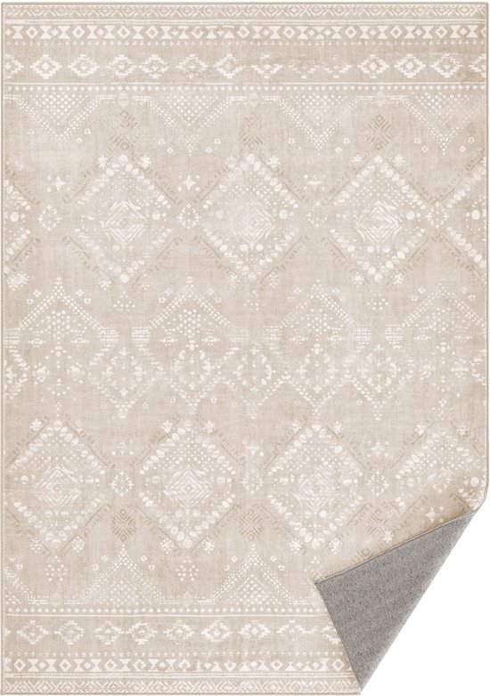 Boho Vloerkleed - 120x170 cm - Antislip en Wasbaar - Voor Slaapkamer en Woonkamer - cappuccinobeige TAR027LH - Afbeelding 8
