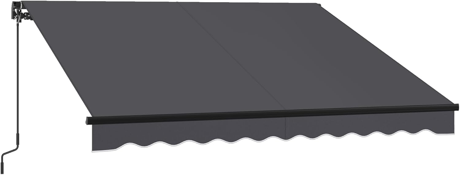 Zonnescherm - luifel - 300x250 cm knikarmscherm - antraciet grijs - GSA306GZ0