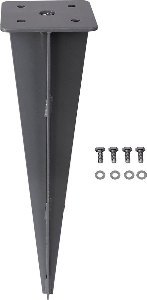 Grondanker parasol en zijluifel - parasolvoet staande parasol - GSA001