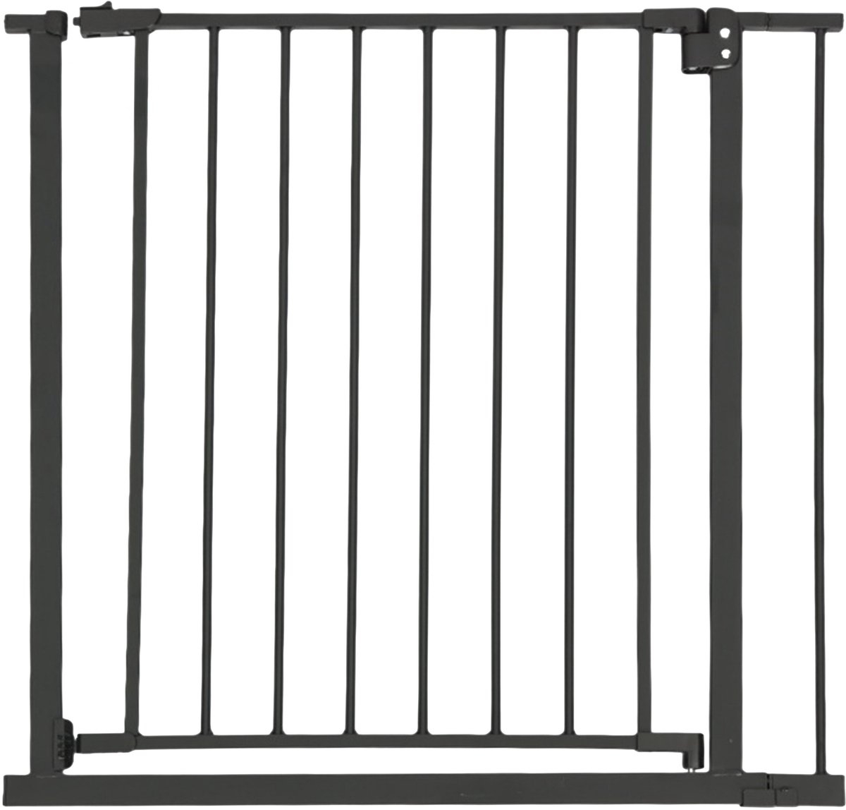 Traphekje zonder boren - voor montagebreedte 82 - 87 cm - veiligheidshekje kind - zwart