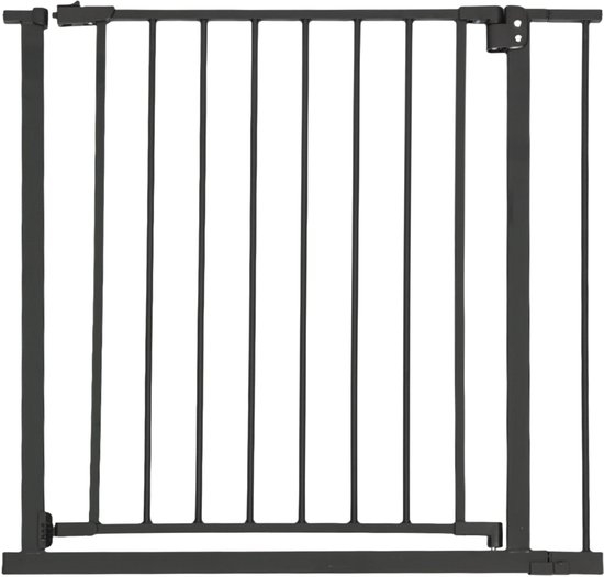 Traphekje zonder boren - voor montagebreedte 82 - 87 cm - veiligheidshekje kind - zwart - Afbeelding 2