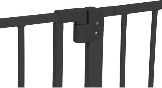 Traphekje zonder boren - voor montagebreedte 82 - 87 cm - veiligheidshekje kind - zwart - Afbeelding 11