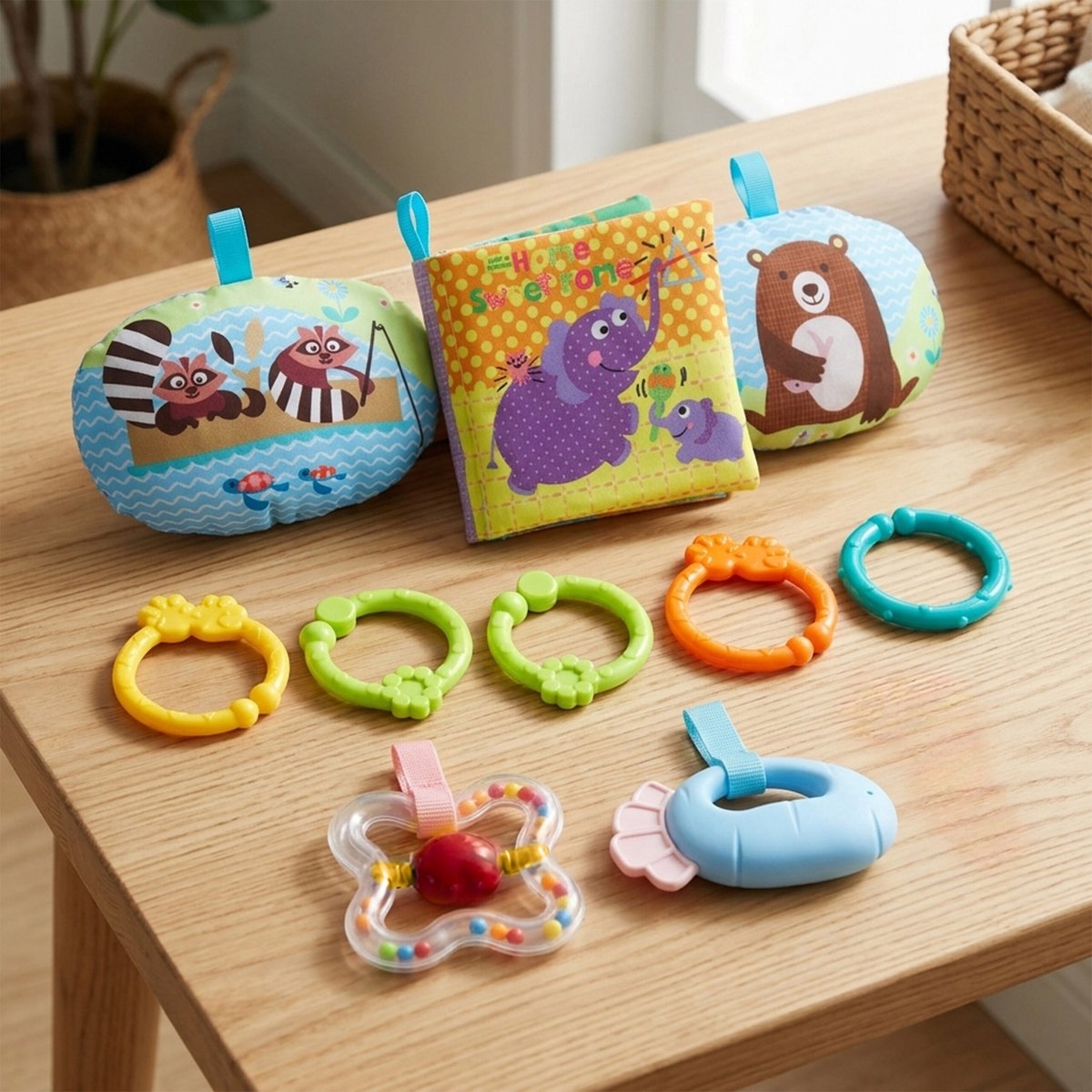 Speelboog - activity gym - baby speelmat - meerkleurig - 80x55x80 cm - met hangspeeltjes - Afbeelding 7