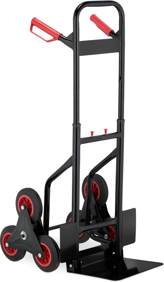 steekwagen traploper - inklapbaar - 200 kg - 6-wielig - rubberen banden - verstelbare hoogte - Afbeelding 6