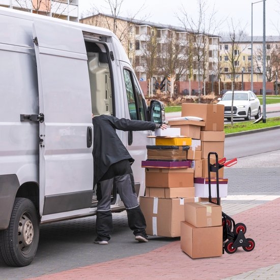 steekwagen traploper - inklapbaar - 200 kg - 6-wielig - rubberen banden - verstelbare hoogte - Afbeelding 9