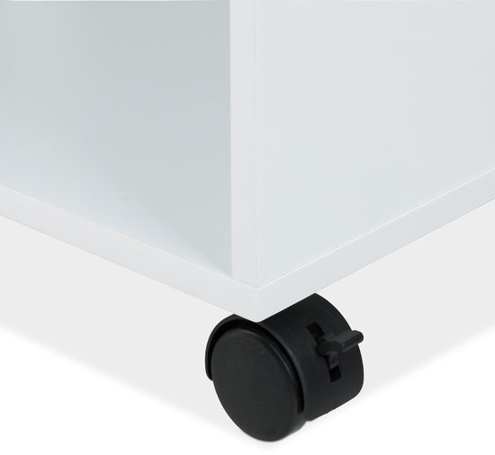 keukentrolley / badkamertrolley - 3 etages - 80 x 60 x 30 cm - wit - Afbeelding 4