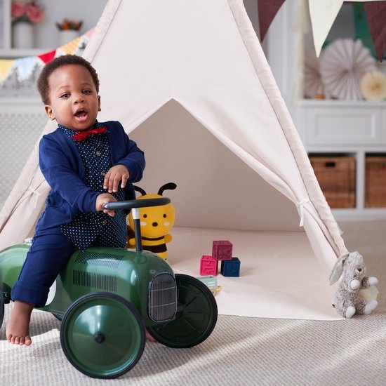 speeltent wigwam - met bodem - 158x125x125 cm - binnen - meisjes - jongens - Afbeelding 2