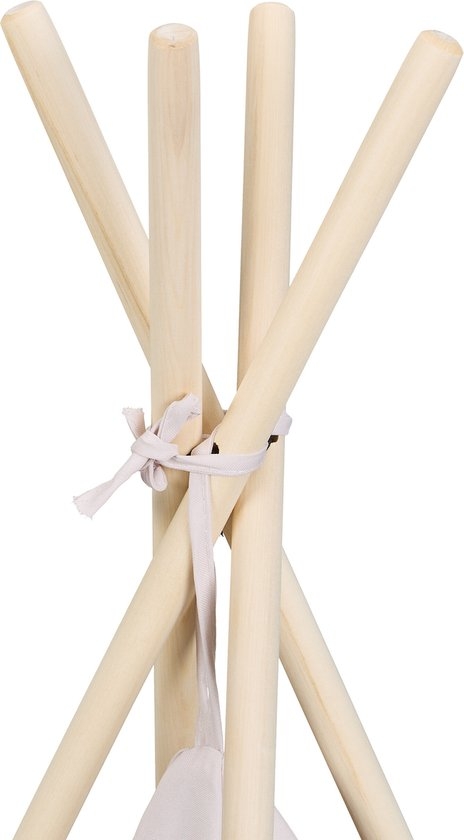 speeltent wigwam - met bodem - 158x125x125 cm - binnen - meisjes - jongens - Afbeelding 10