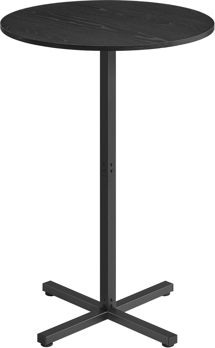 Bartafel - statafel - hoge tafel - metalen Frame - diameter 60 cm - hoogte 105 cm - - kruisvoet - zwart - lbt361b - Image 4