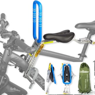 UrRider - Fietszitje voor kinderen - 2 t/m 6 jaar - geschikt voor heren- en damesfietsen, mountainbikes, cruiserfietsen, vouwfietsen, ultralicht - met sluiting - zonder gereedschap te monteren