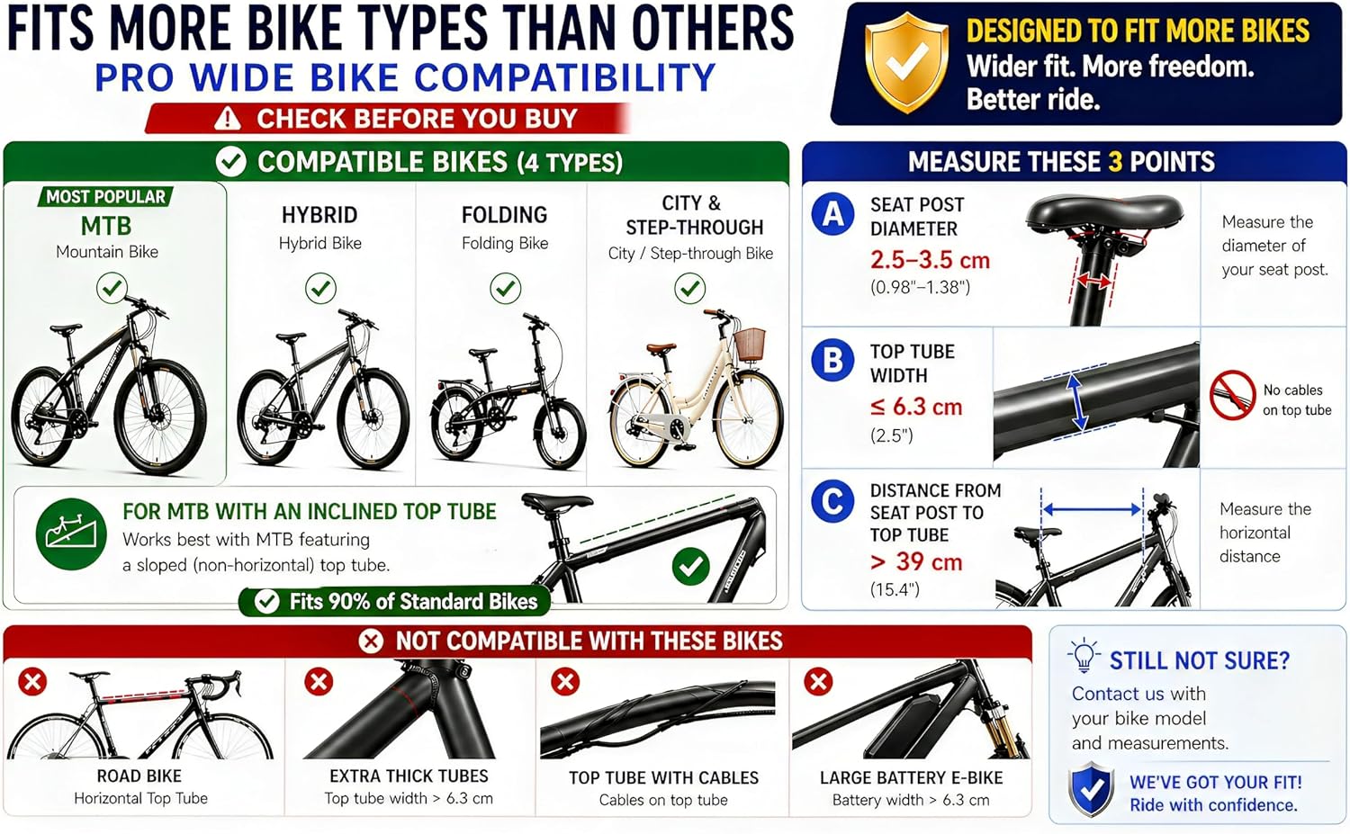 UrRider - Fietszitje voor kinderen - 2 t/m 6 jaar - geschikt voor heren- en damesfietsen, mountainbikes, cruiserfietsen, vouwfietsen, ultralicht - met sluiting - zonder gereedschap te monteren - Image 6