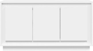 Dressoir - 102x35x55 - cm - bewerkt - hout - wit
