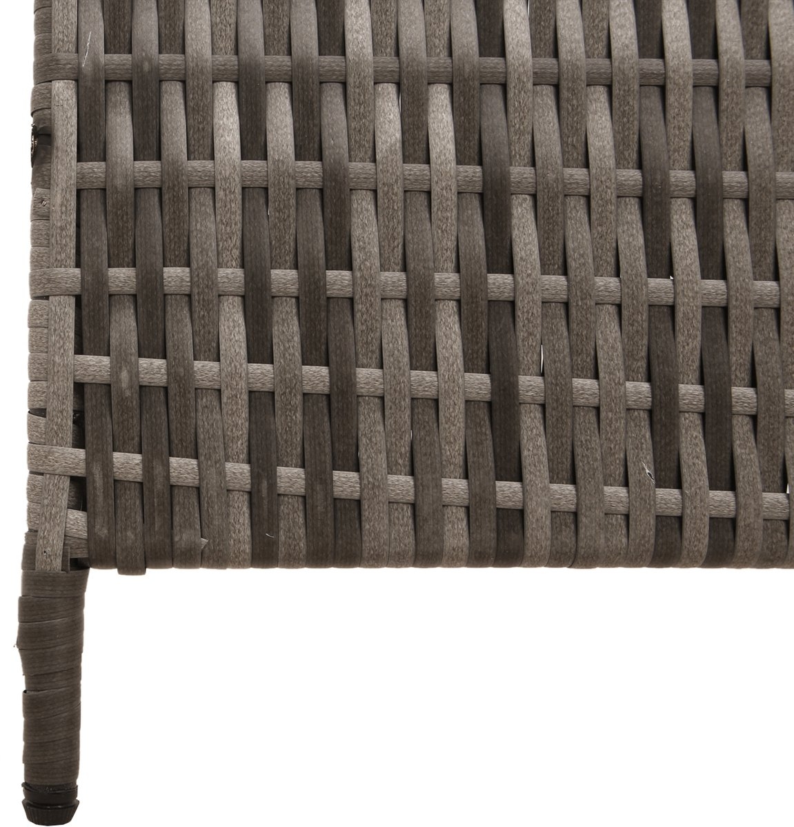 Kamerverdeler - Grijs - 146x180 cm - 180 cm hoog - poly - rattan - Afbeelding 7
