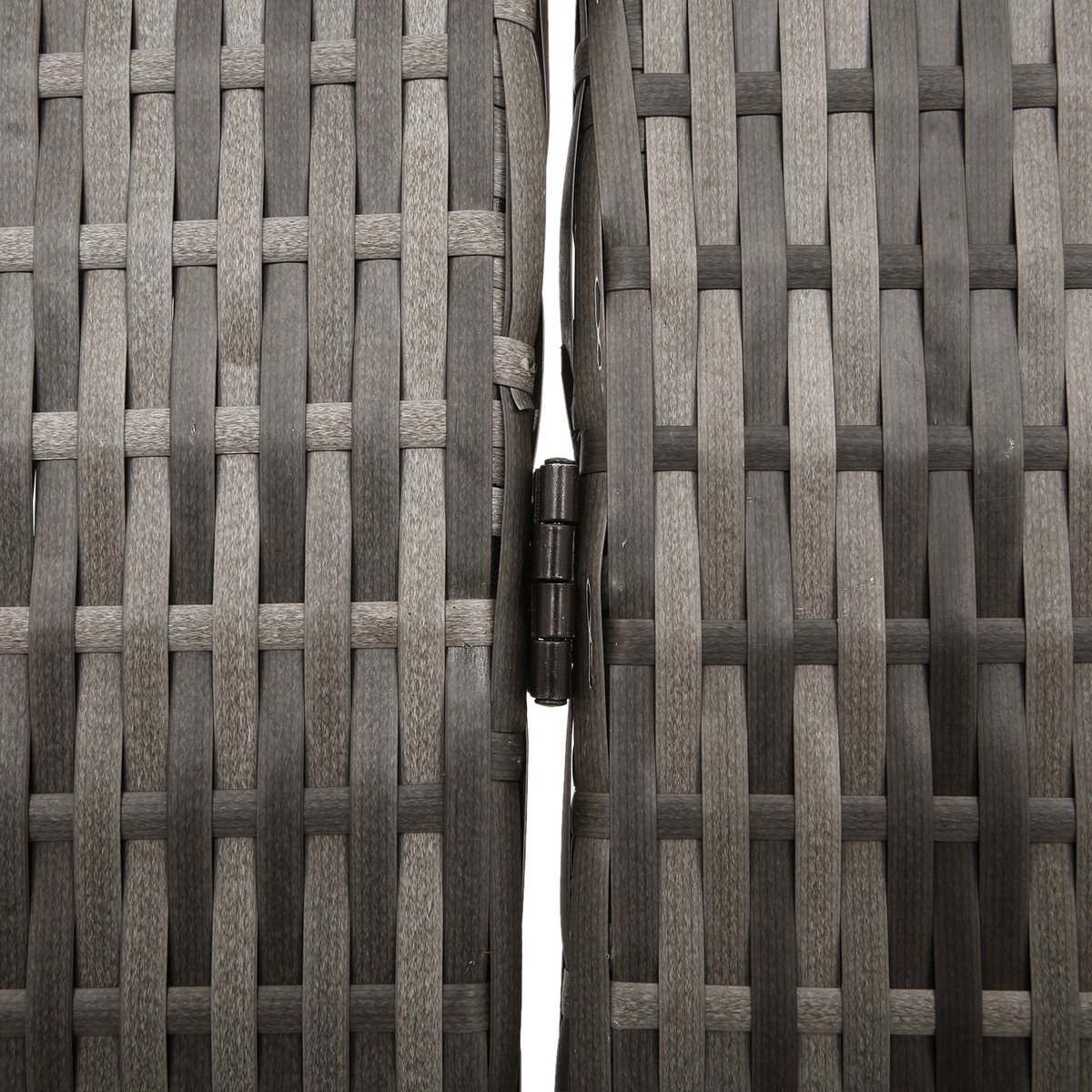 Kamerverdeler - Grijs - 146x180 cm - 180 cm hoog - poly - rattan - Afbeelding 10