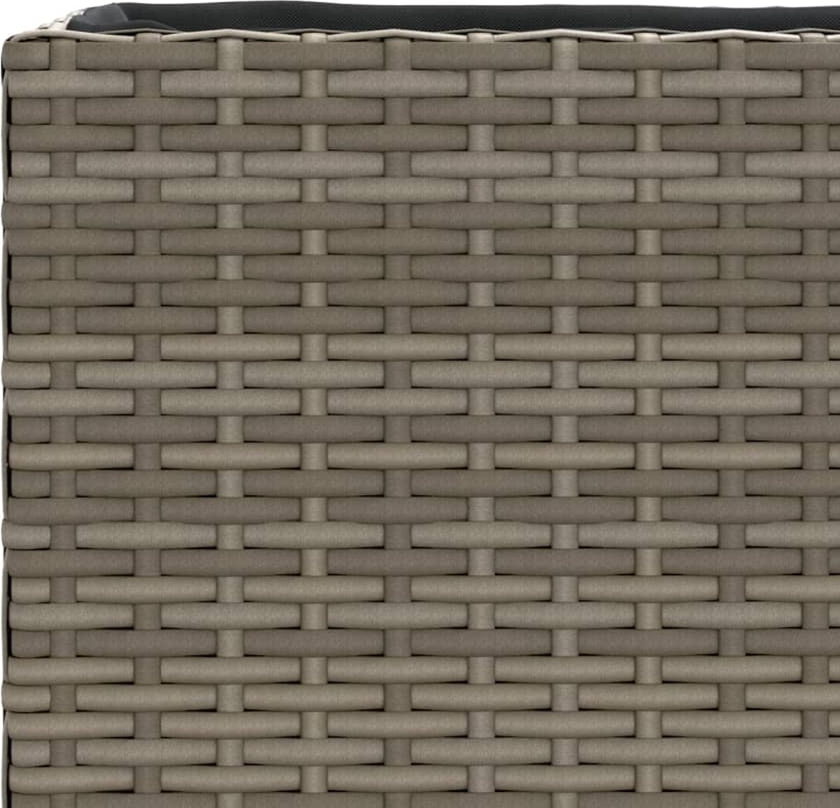 Plantenbak - bloempot - 90x20x40 - cm - rattan - grijs - Afbeelding 6
