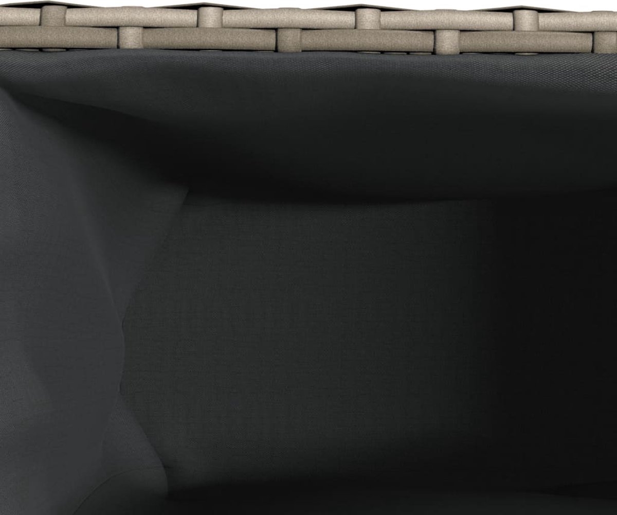 Plantenbak - bloempot - 90x20x40 - cm - rattan - grijs - Afbeelding 7