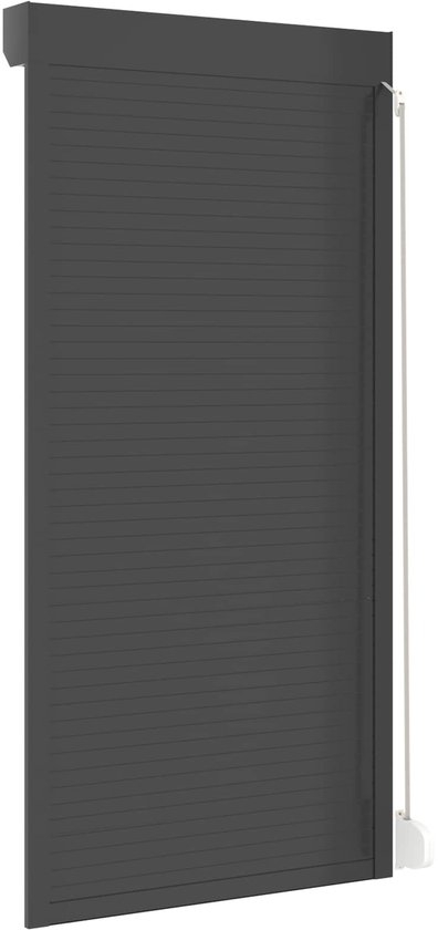 Rolluik - Antraciet - 100x210 - cm - rolluik voor raam of deur - Aluminium - en - polyurethaan - Afbeelding 3