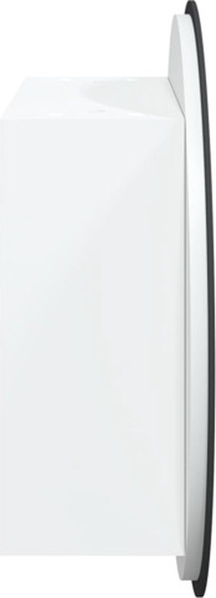 Badkamerkast - spiegelkast - ronde spiegel 40 cm met LED - wit - Afbeelding 3