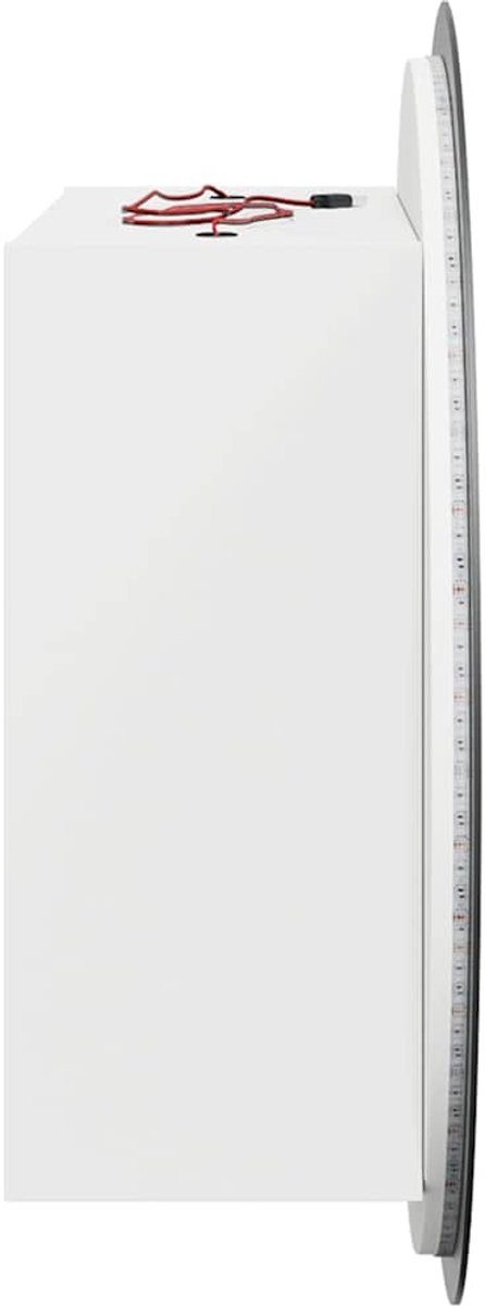 Badkamerkast - spiegelkast - ronde spiegel 40 cm met LED - wit - Afbeelding 13