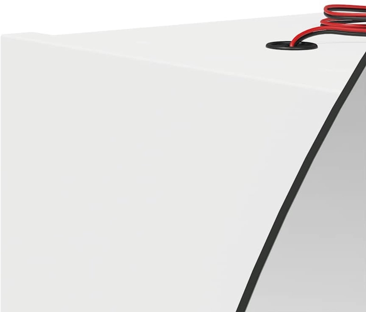 Badkamerkast - spiegelkast - ronde spiegel 40 cm met LED - wit - Afbeelding 14