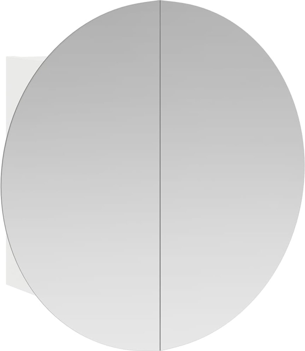 Badkamerkast - spiegelkast - ronde spiegel 40 cm met LED - wit - Afbeelding 15
