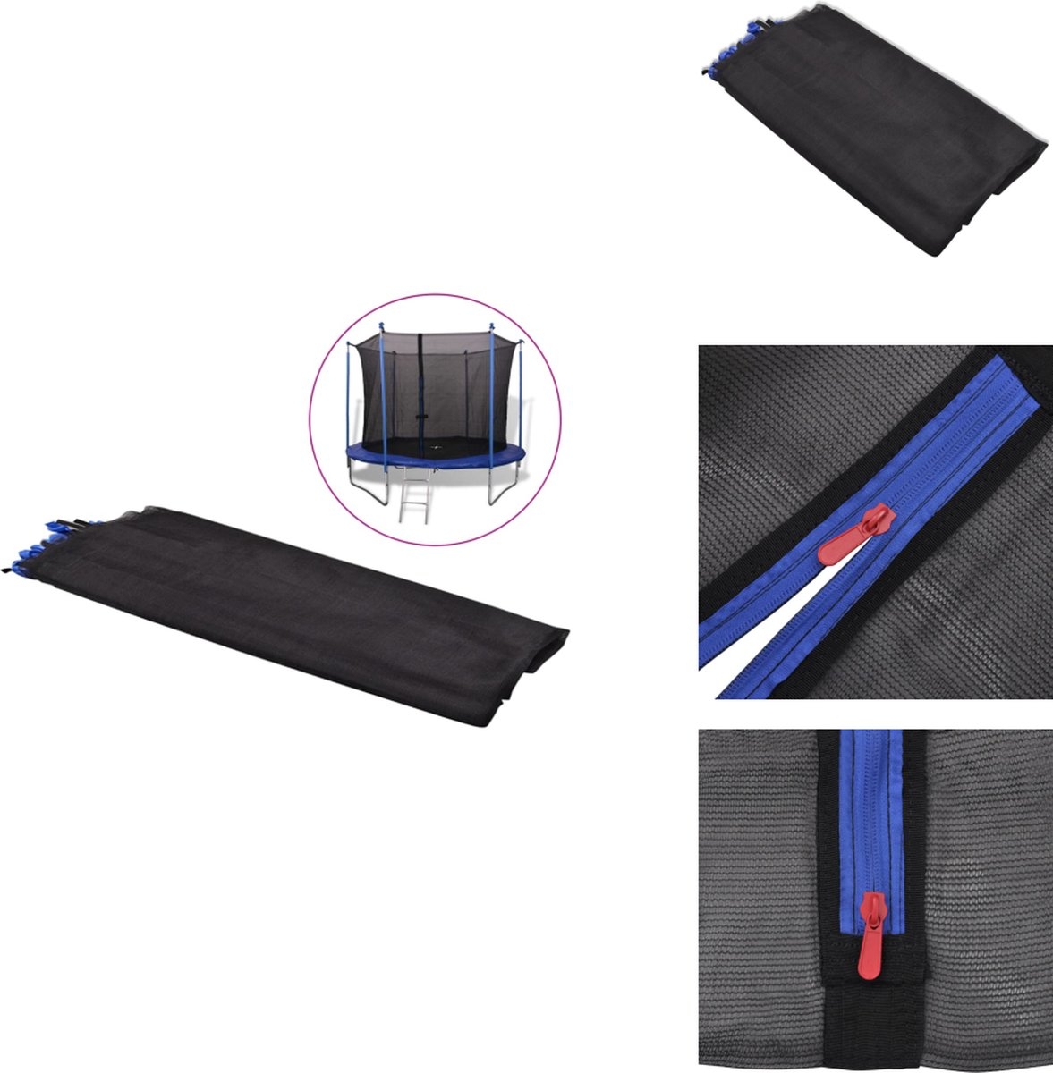 vidaXL - Veiligheidsnet - voor - 3,05 - m - ronde - trampoline - Afbeelding 6