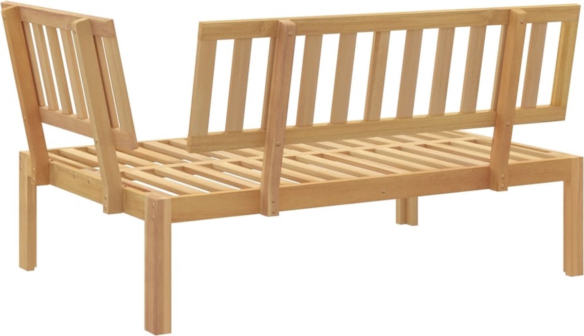 Tuinhoekbank - tuinbank - 120x80 cm - XL tuinbank- geschikt voor palletkussen - massief - acaciahout - Afbeelding 10
