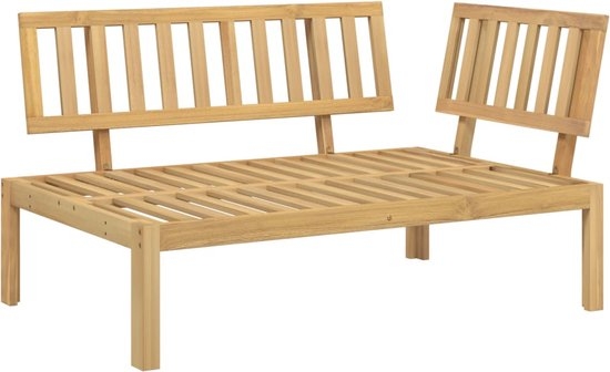 Tuinhoekbank - tuinbank - 120x80 cm - XL tuinbank- geschikt voor palletkussen - massief - acaciahout - Afbeelding 13