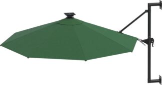 Parasol met muurmontage - wandparasol - groen - 300 cm diameter - met hendel