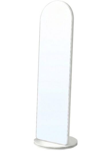 SONGMICS - Spiegel - Spiegel staand - Met Voet Planken en Haken - Voor Slaapkamer Woonkamer - LFM037WB
