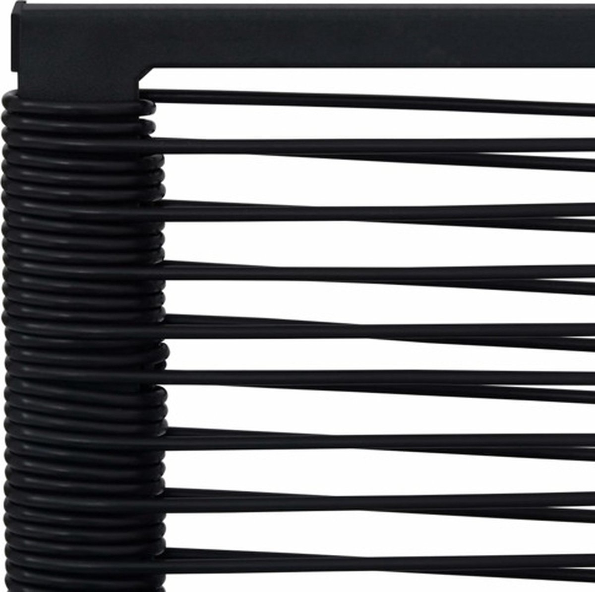 set van 4 Tuinstoelen - - metaal - zwart - moderne stoelen - Afbeelding 7