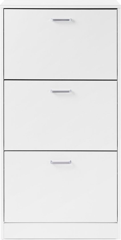 Schoenenkast - schoenenopberger - hoogte 120 cm - Met 3 Kleppen - Voor 12-18 Paar Schoenen - Schoenen Opberger - LBC03W - Afbeelding 7