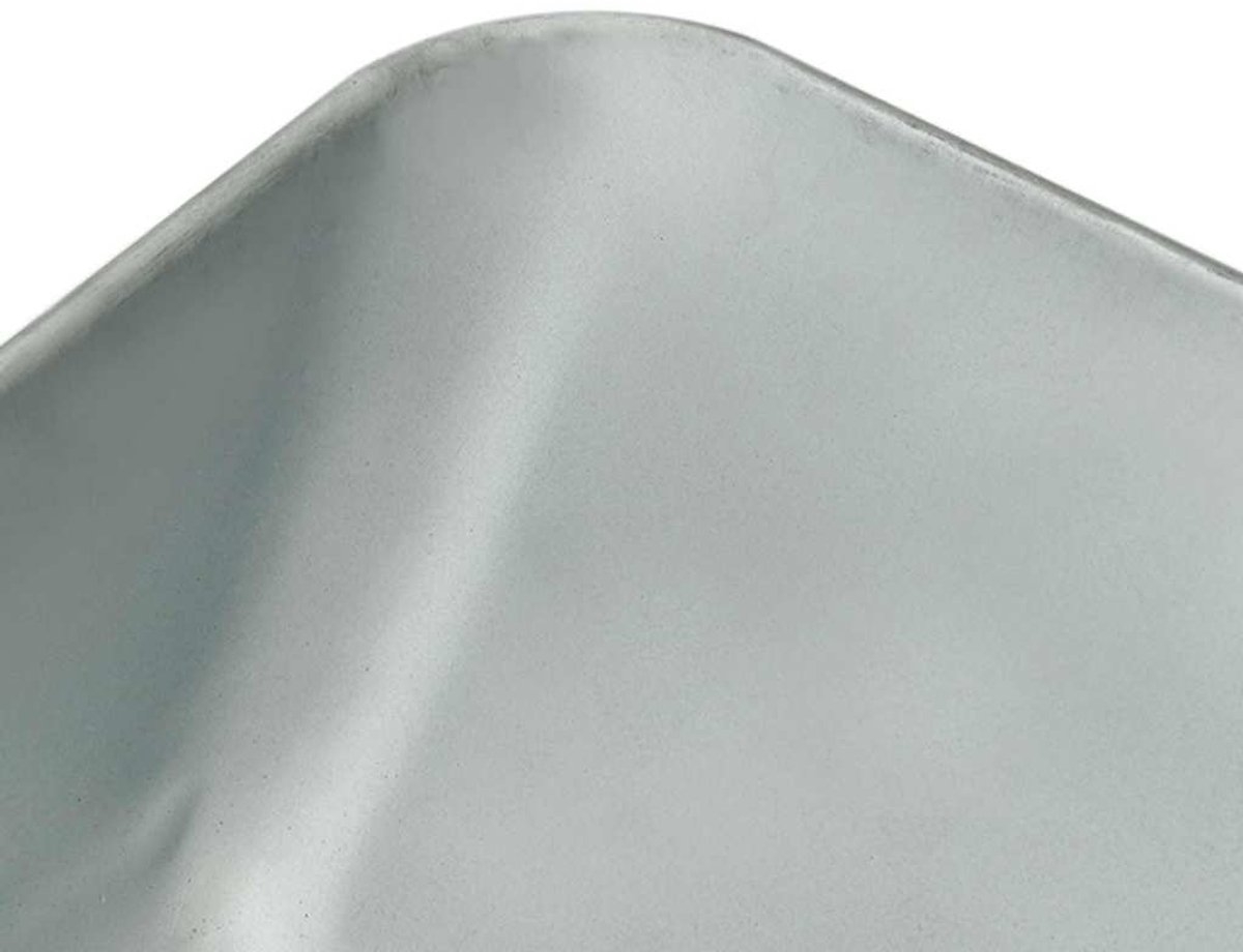 Kruiwagenbak - vervangende bak voor kruiwagen - 80x60x25 cm - zilver - Afbeelding 9