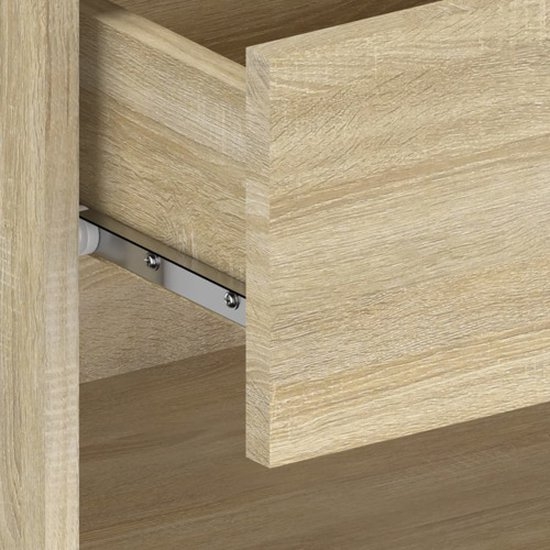Set van 2 nachtkastjes - hangend - 46x30 cm - sonoma eikenkleurig - Afbeelding 9