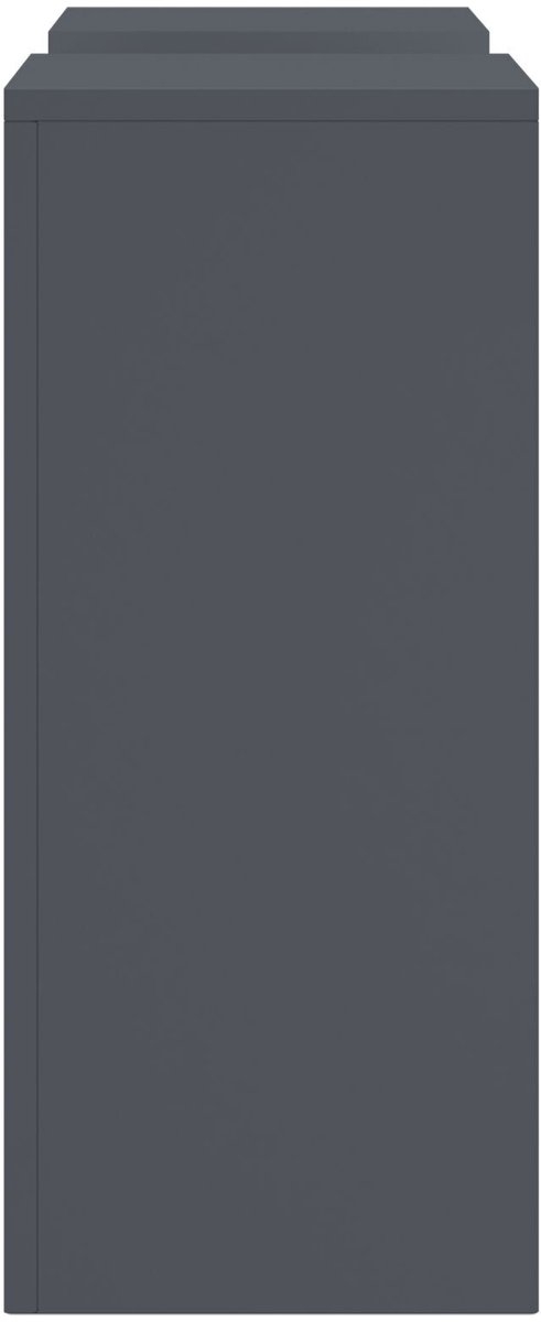 set van 2 Plantenstandaard - plantentafel - hoogte - metaal - antraciet - 24x24x55cm - Afbeelding 3