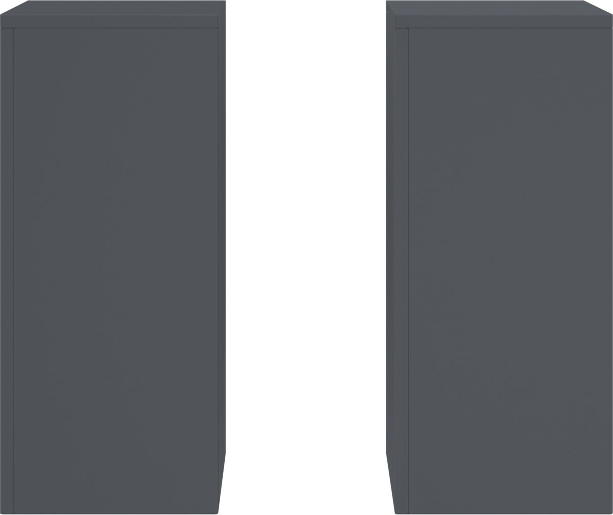 set van 2 Plantenstandaard - plantentafel - hoogte - metaal - antraciet - 24x24x55cm - Afbeelding 7