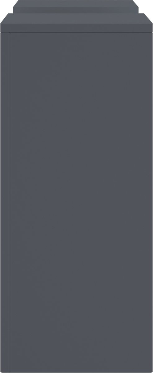 set van 2 Plantenstandaard - plantentafel - hoogte - metaal - antraciet - 24x24x55cm - Afbeelding 8