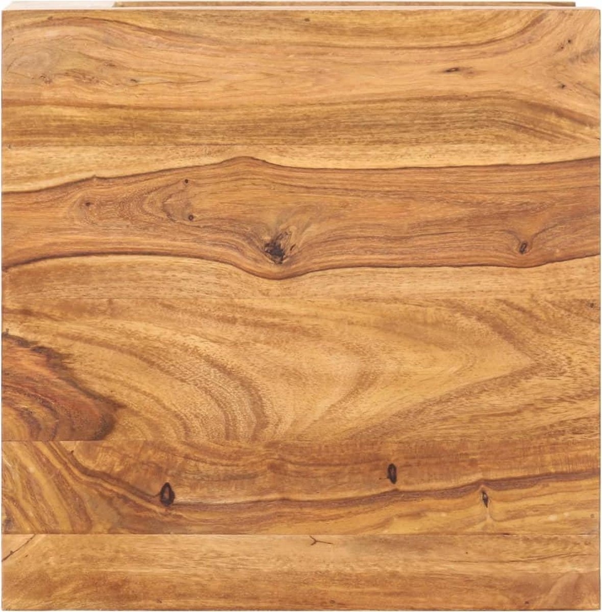Salontafel - 45x45x40 - cm - massief - acaciahout - bruin - Afbeelding 2