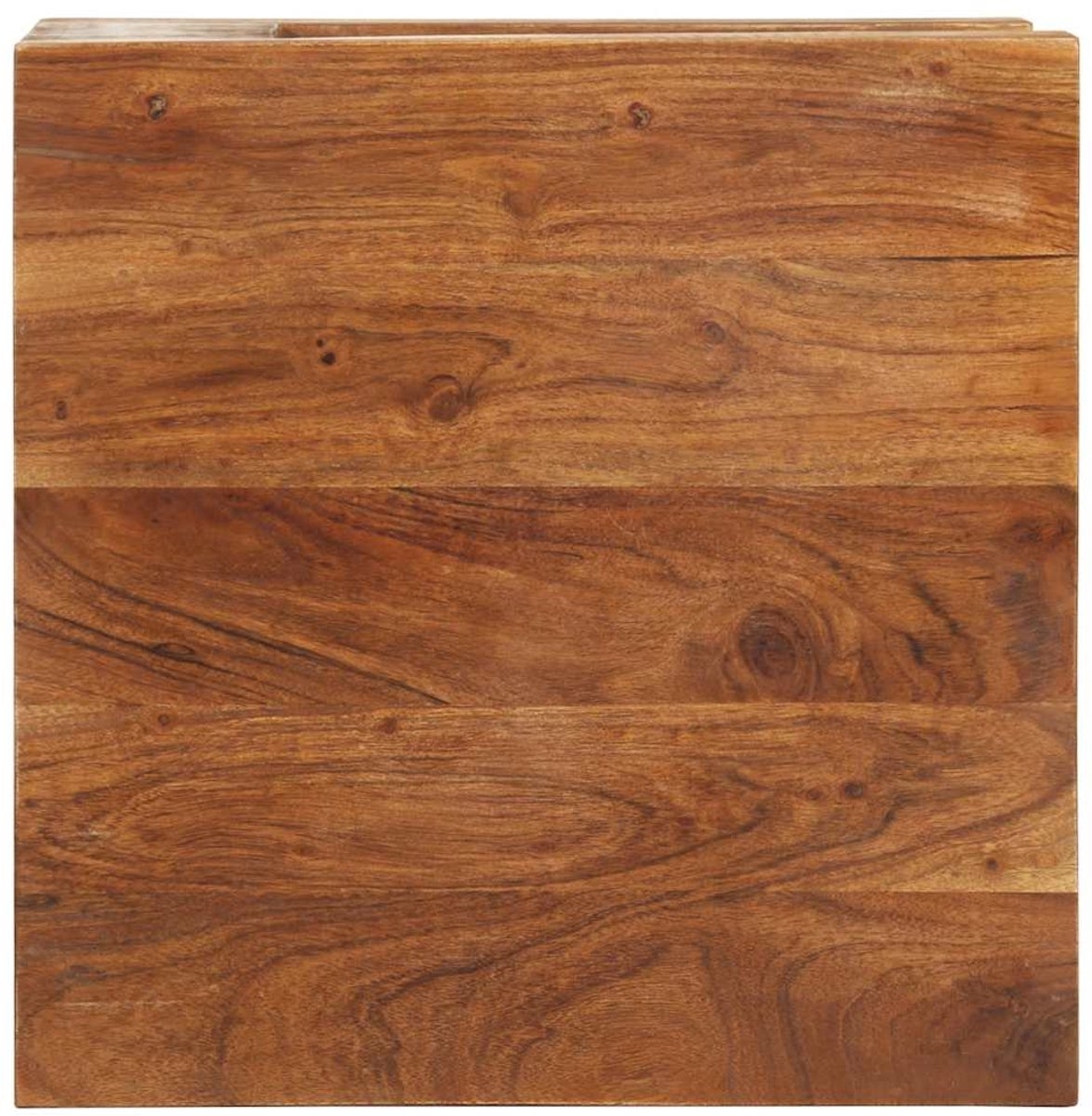 Salontafel - 45x45x40 - cm - massief - acaciahout - bruin - Afbeelding 6