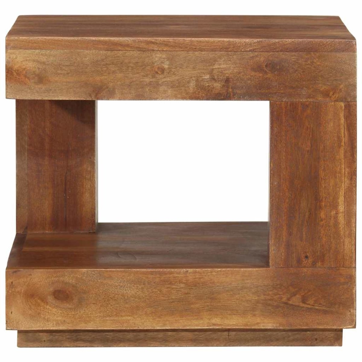 Salontafel - 45x45x40 - cm - massief - acaciahout - bruin - Afbeelding 7