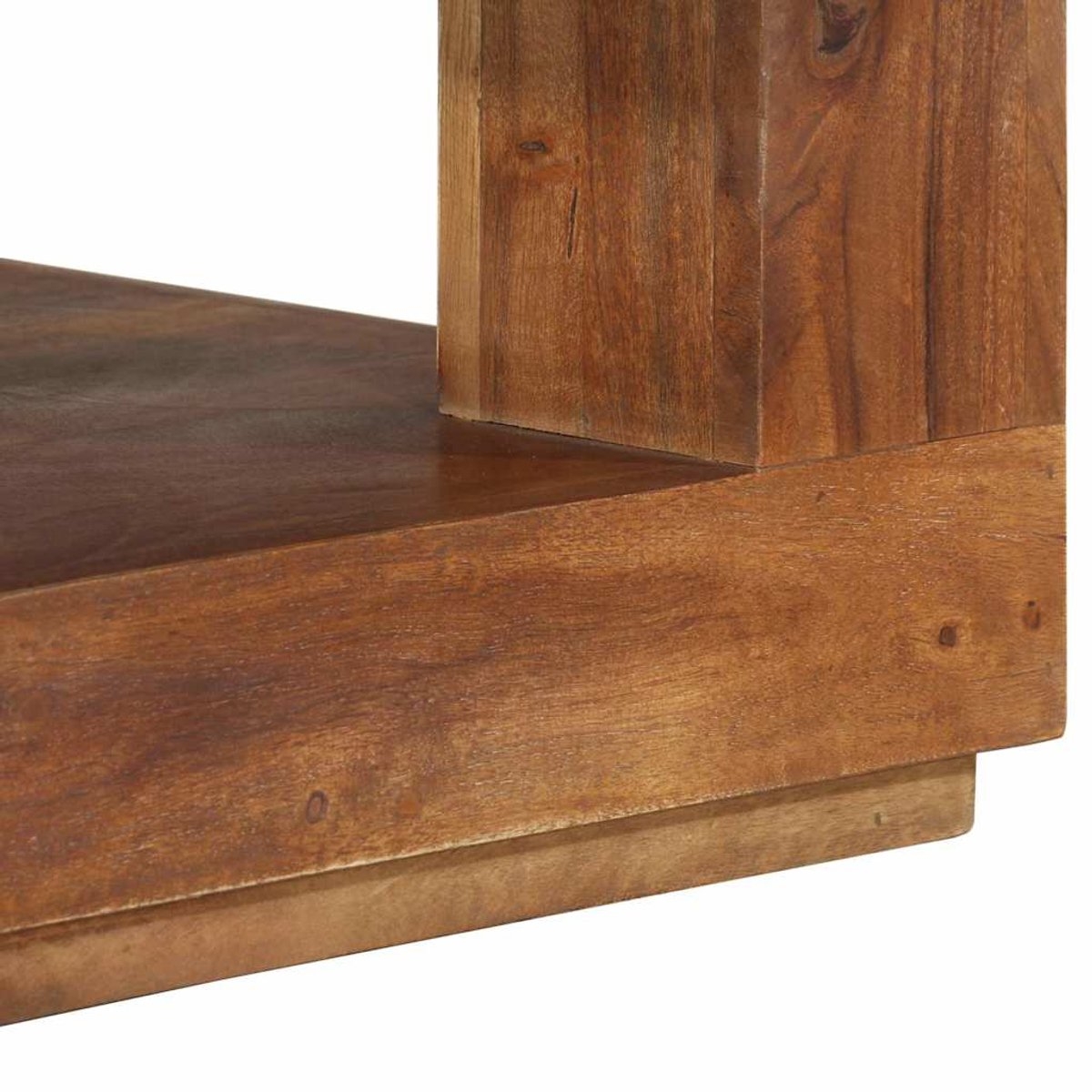 Salontafel - 45x45x40 - cm - massief - acaciahout - bruin - Afbeelding 8