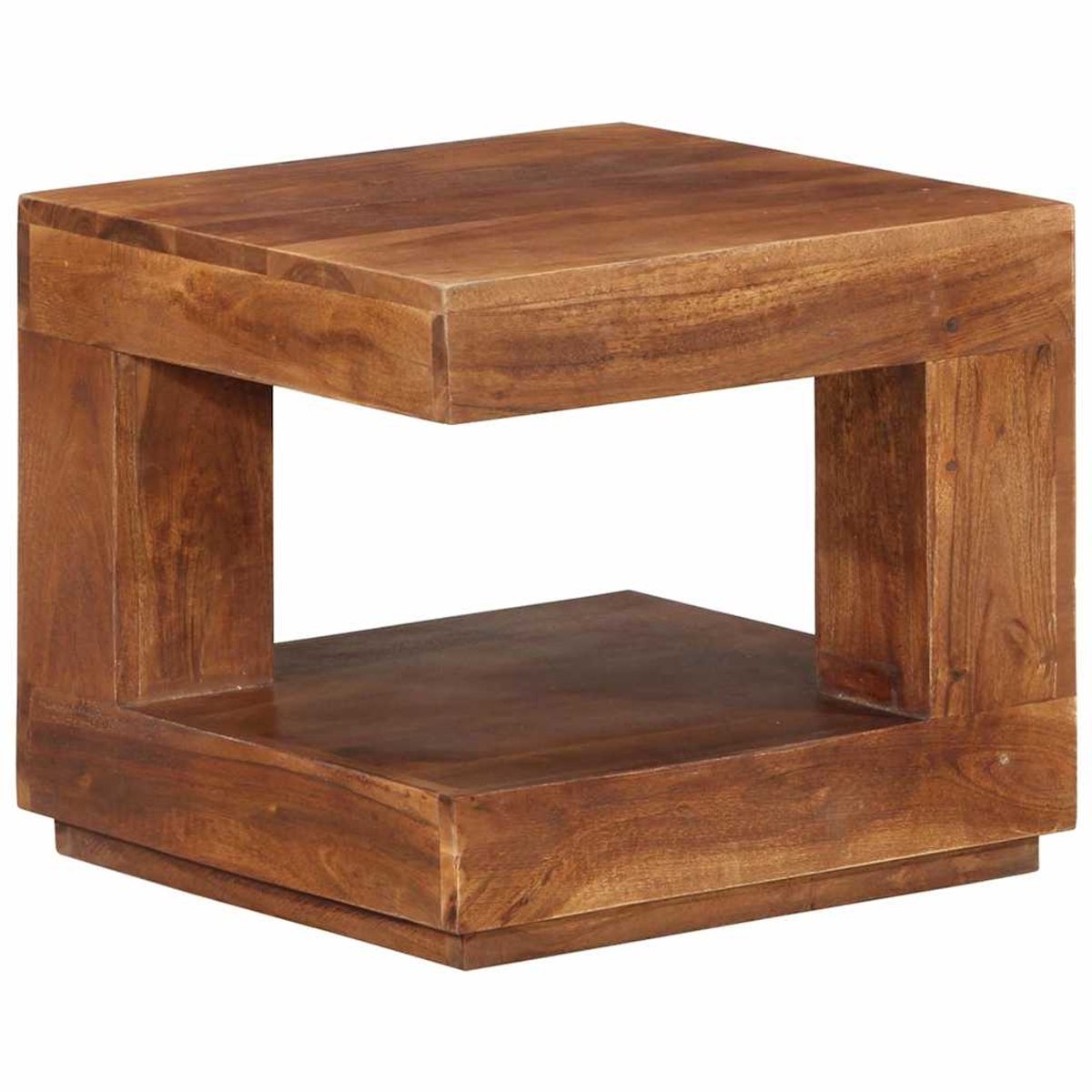 Salontafel - 45x45x40 - cm - massief - acaciahout - bruin - Afbeelding 14