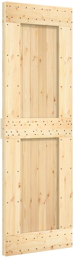 Vlakke binnendeur - deur 70x210cm - Massief grenenhout - onbenandeld - Afbeelding 5