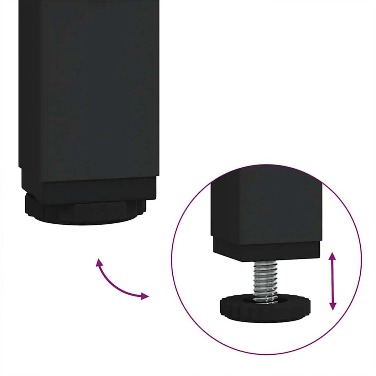 Wastafel onderkast - badkamermeubel - wasbakkast - breedte 80 cm - met ruimte voor wasbak - Afbeelding 2