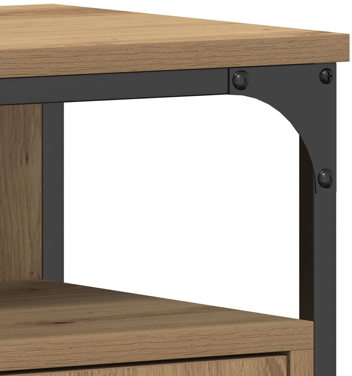 Wastafel onderkast - badkamermeubel - wasbakkast - breedte 80 cm - met ruimte voor wasbak - Afbeelding 3