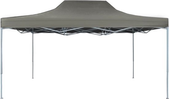 Partytent - paviljoen - pop-up - inklapbaar - 3x4,5 meter - antraciet - Afbeelding 4