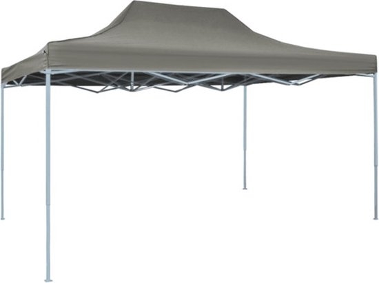 Partytent - paviljoen - pop-up - inklapbaar - 3x4,5 meter - antraciet - Afbeelding 5