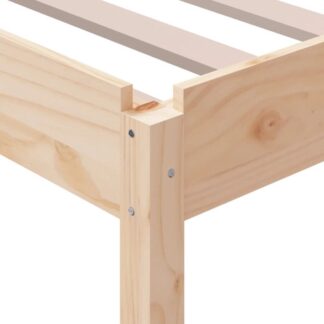 Eenpersoonsbed - 90x190 - cm - massief grenenhout - met lattenbodem